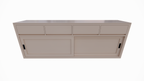 Sideboard Neiva - 250x50x90H cm - 2 Schiebetüren - schlankes Design