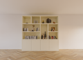 Fächerschrank Noale - 250x42x240H cm - Push-to-open-Türen - 5cm Fachbodenstärke - schlankes Design