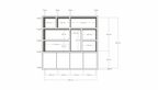Fächerschrank Noale - 250x42x240H cm - Push-to-open-Türen - 5cm Fachbodenstärke - schlankes Design