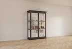 Vitrine Noia - 140x45x210H cm - Seiten aus Glas
