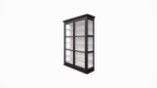Vitrine Noia - 140x45x210H cm - Seiten aus Glas
