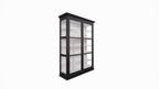 Vitrine Noia - 140x45x210H cm - Seiten aus Glas
