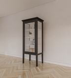 Vitrine Pasto - 70x50x180H cm - auf Beinen - schlichtes Design