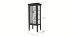 Vitrine Pasto - 70x50x180H cm - auf Beinen - schlichtes Design