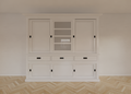 Buffetschrank Patras - 300x50x230H cm - geschlossene Türen - Schiebetüren - 3 Soft-Close-Schubladen