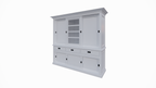 Buffetschrank Patras - 300x50x230H cm - geschlossene Türen - Schiebetüren - 3 Soft-Close-Schubladen