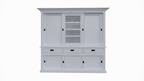 Buffetschrank Patras - 300x50x230H cm - geschlossene Türen - Schiebetüren - 3 Soft-Close-Schubladen