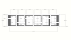 Beistelltisch/Kommode Prato 01 - 245x30x60H cm - 5cm Regalstärke - offene Regale Sideboard