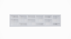 Beistelltisch/Kommode Prato 01 - 245x30x60H cm - 5cm Regalstärke - offene Regale Sideboard
