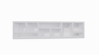 Beistelltisch/Kommode Prato 02 - 245x30x60H cm - 5cm Regalstärke - offene Regale Sideboard