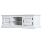 Privates TV-Sideboard - 150x50x50H cm - 2 geschlossene Flügeltüren - offenes Fach mit Kabeldurchlass