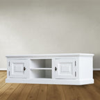 Privates TV-Sideboard - 150x50x50H cm - 2 geschlossene Flügeltüren - offenes Fach mit Kabeldurchlass