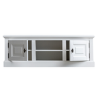 Privates TV-Sideboard - 150x50x50H cm - 2 geschlossene Flügeltüren - offenes Fach mit Kabeldurchlass