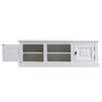 Privates TV-Sideboard - 150x50x50H cm - 2 geschlossene Flügeltüren - offenes Fach mit Kabeldurchlass