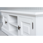 Privates TV-Sideboard - 150x50x50H cm - 2 geschlossene Flügeltüren - offenes Fach mit Kabeldurchlass