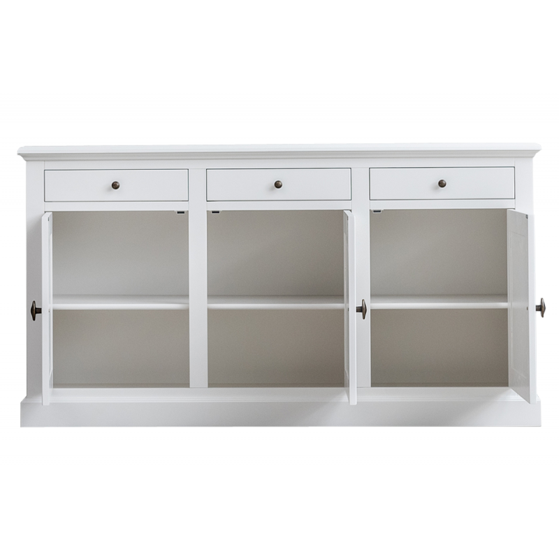 Anrichte Pula - 177x45x95H cm - 3 Schubladen - 3 Flügeltüren