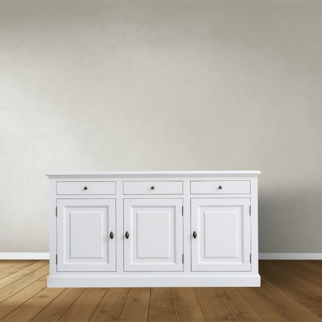 Anrichte Pula - 177x45x95H cm - 3 Schubladen - 3 Flügeltüren