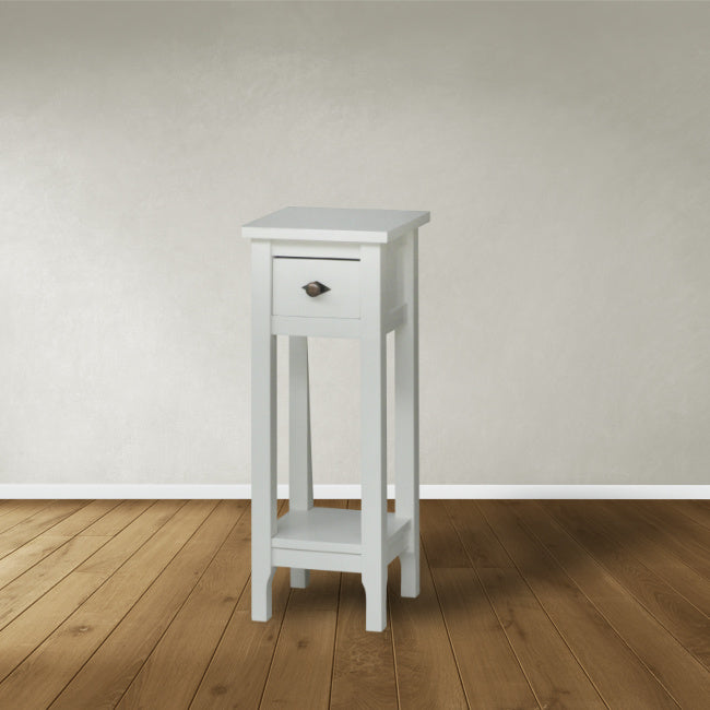Beistelltisch Deux - 30x30x80H cm - 1 Schublade - 1 Ablage