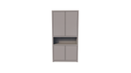 Regal Manhattan 08 - 120x40x240H cm - schlankes Design - 4 grifflose Türen - offener Fachbereich