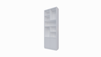 Regal Rockford 01 - 90x32x250H cm - push to open Türen - offene Regale - schlankes Awerking