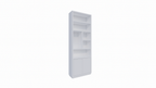 Regal Rockford 02 - 90x32x250H cm - push to open Türen - offene Regale - glatte Oberfläche