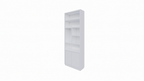 Regal Rockford 02 - 90x32x250H cm - push to open Türen - offene Regale - glatte Oberfläche