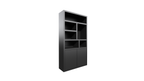 Kleiderschrank Ronda - 120x40x220H cm - 5cm Bodenstärke - offene Einlegeböden - 2 grifflose Push-to-open-Türen - schlichtes Design