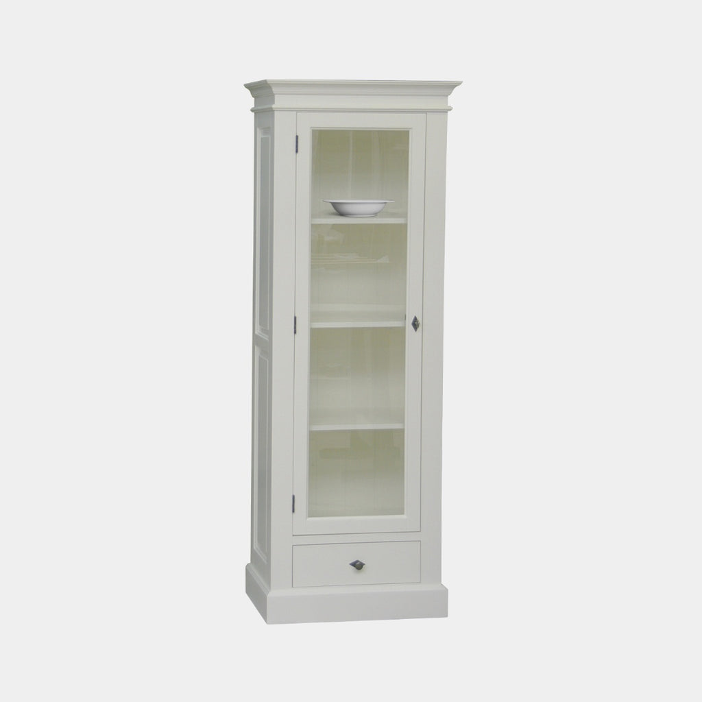 Rougemont Glasschrank - 70x43x190H cm - 1 Flügeltür - 1 Schublade mit Soft-Close
