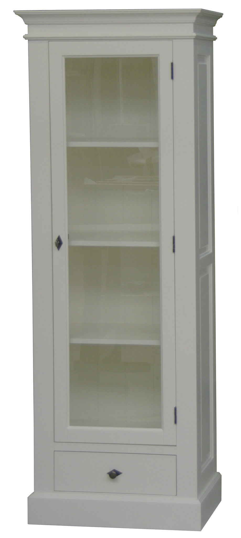 Rougemont Glasschrank - 70x43x190H cm - 1 Flügeltür - 1 Schublade mit Soft-Close