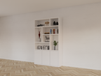 Kleiderschrank Saint Malo - 145x35x240H cm - 4cm Fachbodenstärke - Türen mit Druck zu öffnen