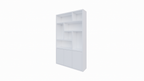 Kleiderschrank Saint Malo - 145x35x240H cm - 4cm Fachbodenstärke - Türen mit Druck zu öffnen