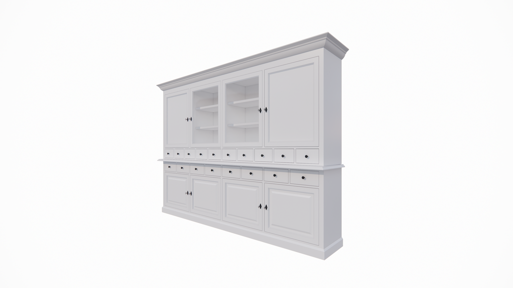 Buffetschrank Santa Monica - 290x45x215H cm - Flügeltüren - Soft-Close-Schubladen