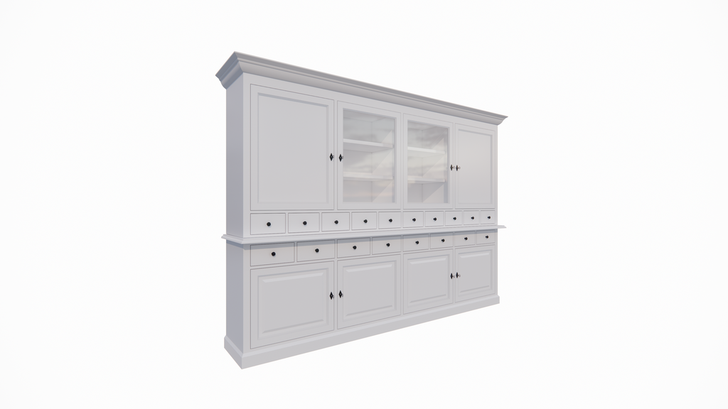 Buffetschrank Santa Monica - 290x45x215H cm - Flügeltüren - Soft-Close-Schubladen