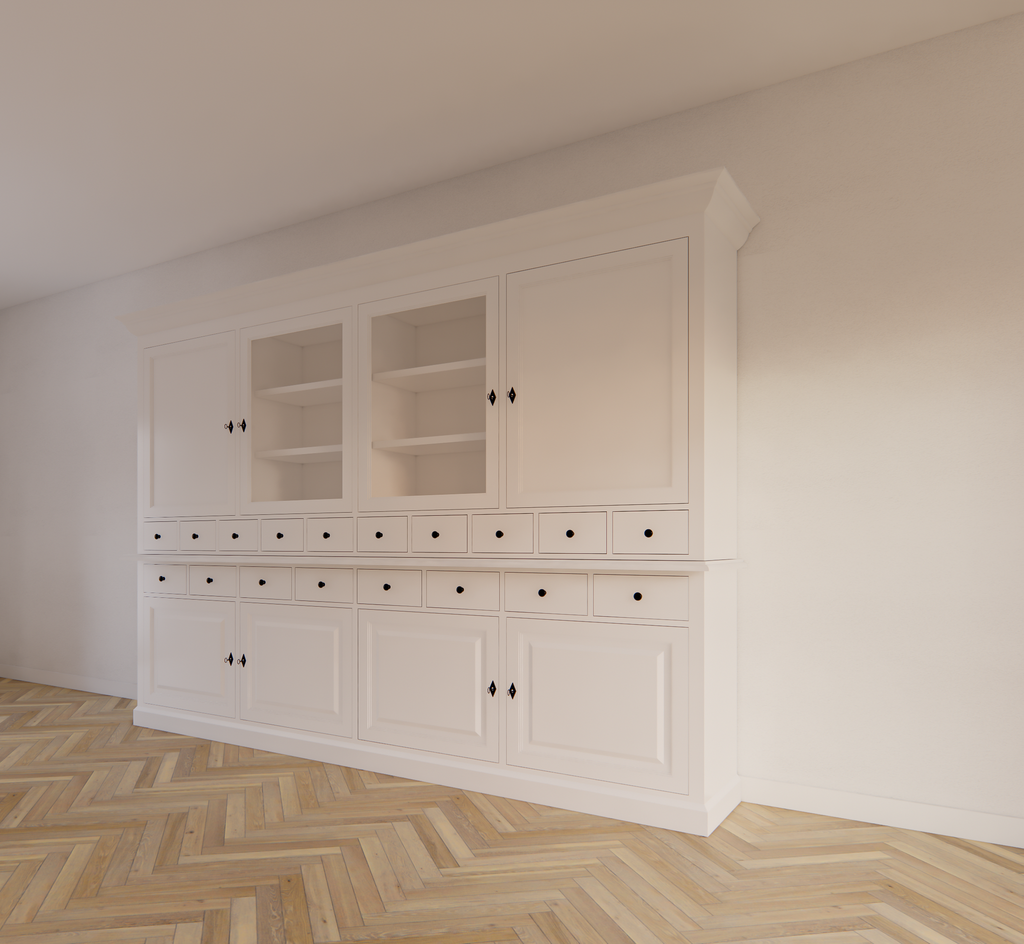 Buffetschrank Santa Monica - 290x45x215H cm - Flügeltüren - Soft-Close-Schubladen