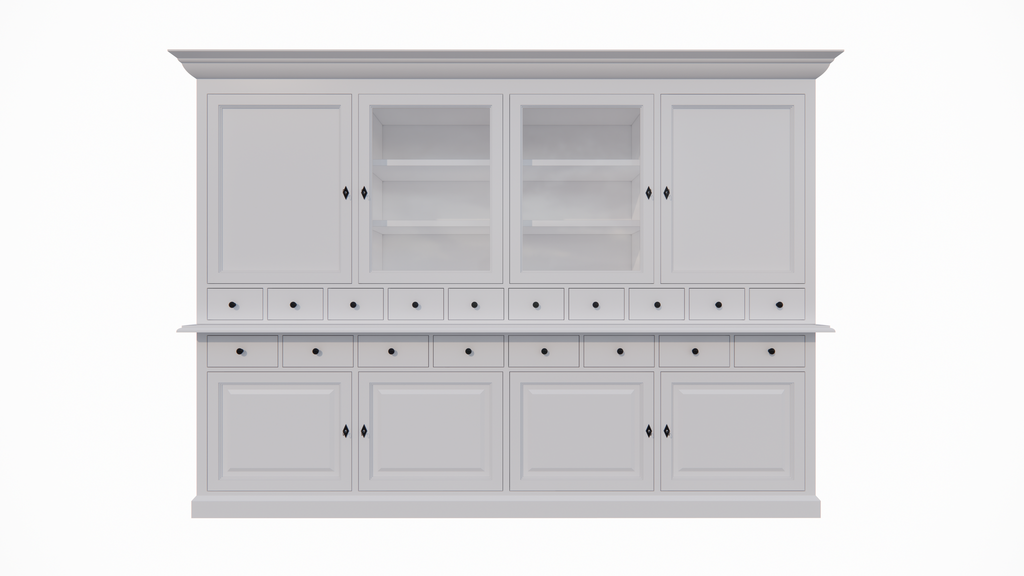 Buffetschrank Santa Monica - 290x45x215H cm - Flügeltüren - Soft-Close-Schubladen