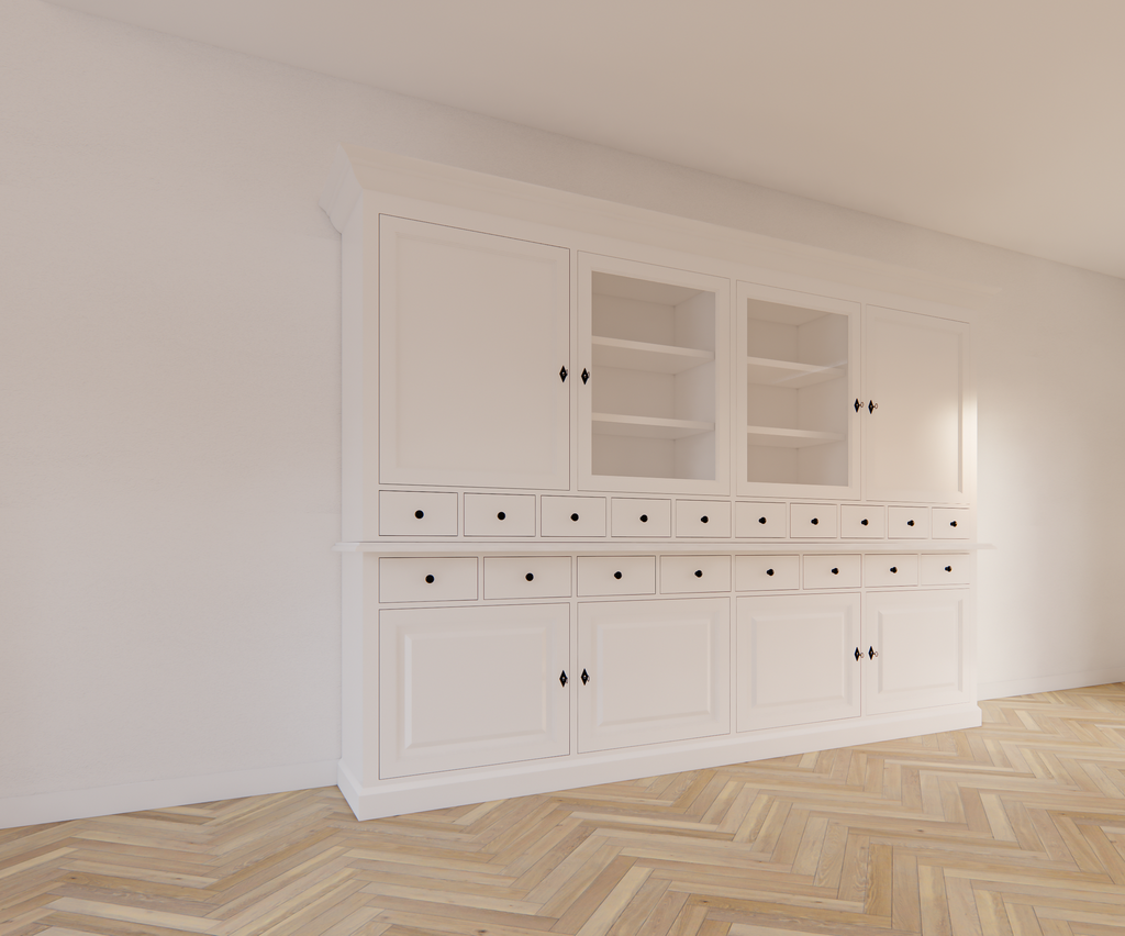 Buffetschrank Santa Monica - 290x45x215H cm - Flügeltüren - Soft-Close-Schubladen