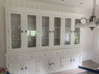 Buffetschrank Santiago - 300x45x230H cm - 6 Vitrinentüren mit Scharnieren - 6 ausziehbare Einlegeböden - 6 Schubladen mit Soft Close - 6 geschlossene Türen mit Scharnieren - verstellbare Einlegeböden