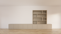 TV-Sideboard mit Fächerschrank Sassari - 540x40x65/240H cm - push-to-open Türen - offene Fächer - schlankes Design