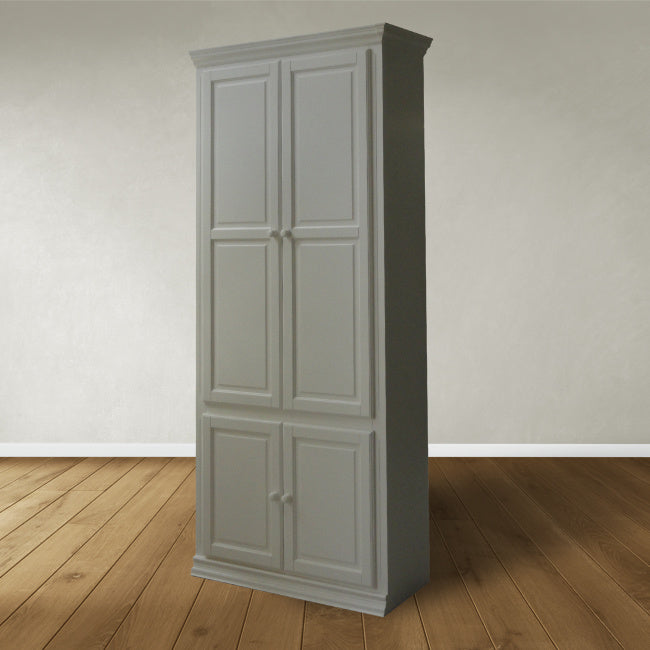 Schaltschrank LM 02 - 100x40x245H cm - 4 geschlossene Flügeltüren - 5 Fachböden - verstellbare Fachböden - schaltbar
