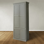 Schaltschrank LM 02 - 100x40x245H cm - 4 geschlossene Flügeltüren - 5 Fachböden - verstellbare Fachböden - schaltbar