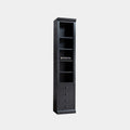 Schaltschrank (Bücherregal) LM 06 - 50x40x245H cm - 4 verstellbare Einlegeböden - 4 Soft-Close-Schubladen - umschaltbar