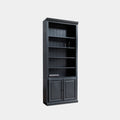 Schrank/Bücherregal LM 03 - 100x40x245H cm - 5 Fachböden - 2 geschlossene Flügeltüren - verstellbare Fachböden - umschaltbar