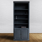 Schrank/Bücherregal LM 03 - 100x40x245H cm - 5 Fachböden - 2 geschlossene Flügeltüren - verstellbare Fachböden - umschaltbar