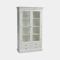 Vitrine Juan les Pins - 110x43x190H cm - 2 Flügeltüren - 3 Soft-Close-Schubladen