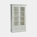 Vitrine Juan les Pins - 110x43x190H cm - 2 Flügeltüren - 3 Soft-Close-Schubladen