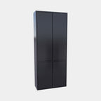 Schrank Bolivia - 100x40x240H cm - schlankes Design - 4 geschlossene Türen - push to open Türen