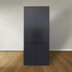 Schrank Bolivia - 100x40x240H cm - schlankes Design - 4 geschlossene Türen - push to open Türen