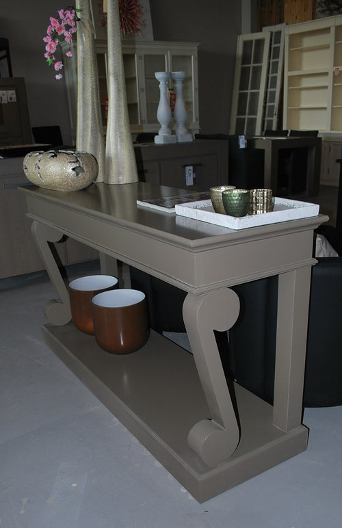 Beistelltisch Valencia - 150x48x80H cm - mit geschwungenen Beinen