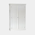 Siena Kleiderschrank - 125x51x200Hcm - Kleiderstange - Regal - 2 geschlossene Flügeltüren