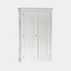 Siena Kleiderschrank - 125x51x200Hcm - Kleiderstange - Regal - 2 geschlossene Flügeltüren